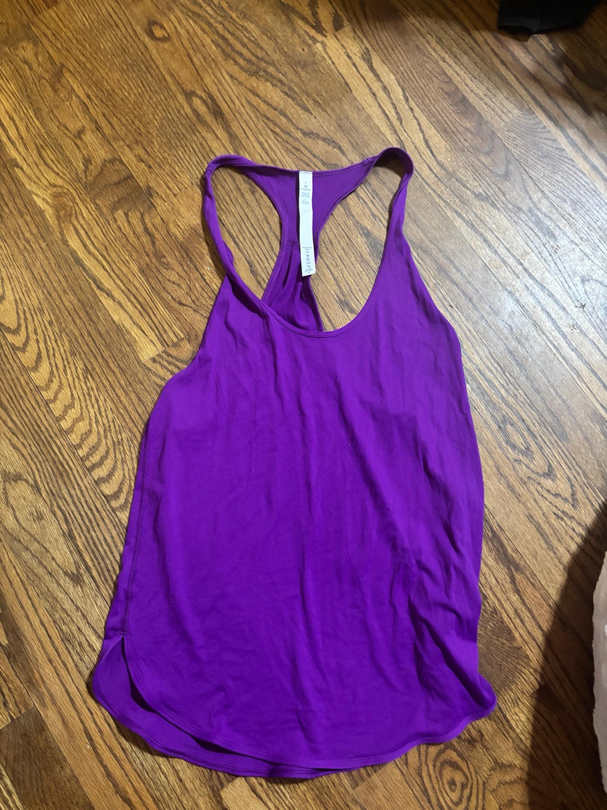 Lululemon Size 2  Singlet Tender Violet Purple Tank Top Shirt