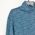 FREE PEOPLE Sunny Days Turtleneck Sweater XS Blue Overboard Combo Relaxed NWT