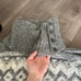 Free People Fair Isle Cowl Neck Chunky Wool Blend Gray Oversized Sweater Small