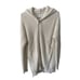 Zadig & Voltaire Anya Cow Blason Embroidered Zip Sweater Khaki Women's Size M/L