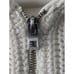 Zadig & Voltaire Anya Cow Blason Embroidered Zip Sweater Khaki Women's Size M/L
