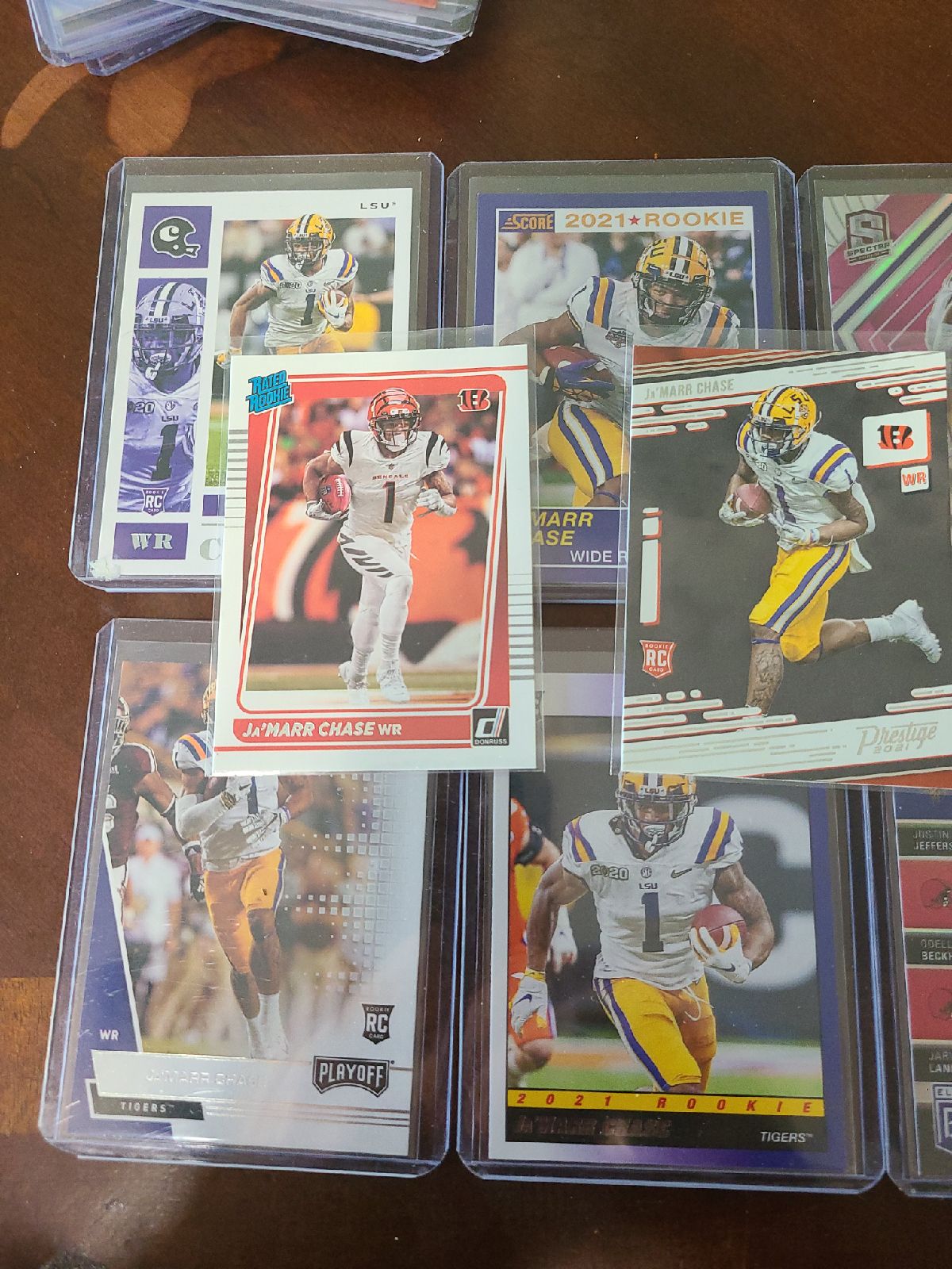 Ja'Marr Chase rc Card lot of 14