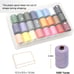 24 Colors 1000 Yards Each Spools Sewing kit for Hand & Machine Sewing - NEW