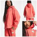 Nike Air Jordan Flight Women's Cotton Fleece Hoodie Lobster Red Size 1X NEW 90