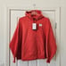 Nike Air Jordan Flight Women's Cotton Fleece Hoodie Lobster Red Size 1X NEW 90
