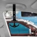 NEW 2PCS ANCHOR ANKER BLACK JDM TSURIKAWA RING BLACK Handle Strap Drift Charm