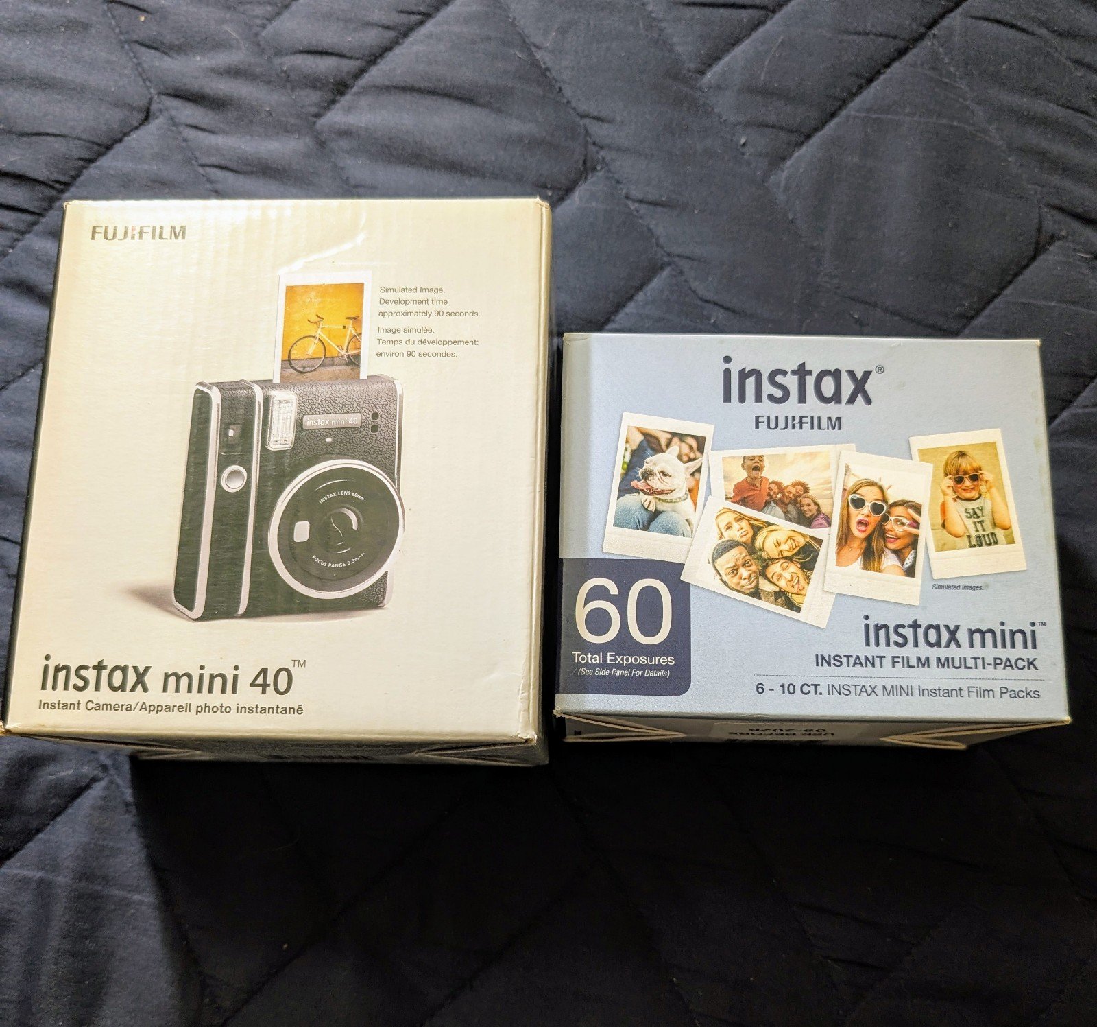 Fujifilm Instax Mini 40 Instant Camera 60 Print Bundle
