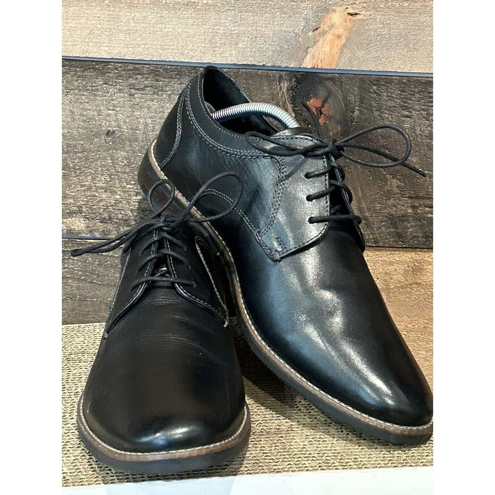 Nunn Bush Fifth Ave Flex Cap Toe Oxford MEN SHOES BLACK SIZE 10.5 M