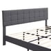 Queen Size Upholstered Platform Bed Frame with Upholstered Headboard