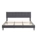 Queen Size Upholstered Platform Bed Frame with Upholstered Headboard