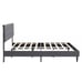 Queen Size Upholstered Platform Bed Frame with Upholstered Headboard