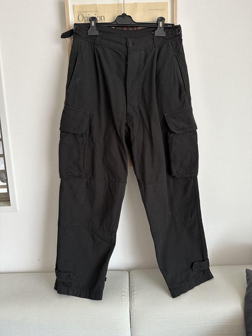 ## comoli 22ss Black Cargo Pants 4 Pockets