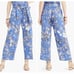 J. Crew Italian Linen Wide Leg Crop Pants Tie Waist Ratti Tropical Toile 00