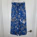 J. Crew Italian Linen Wide Leg Crop Pants Tie Waist Ratti Tropical Toile 00