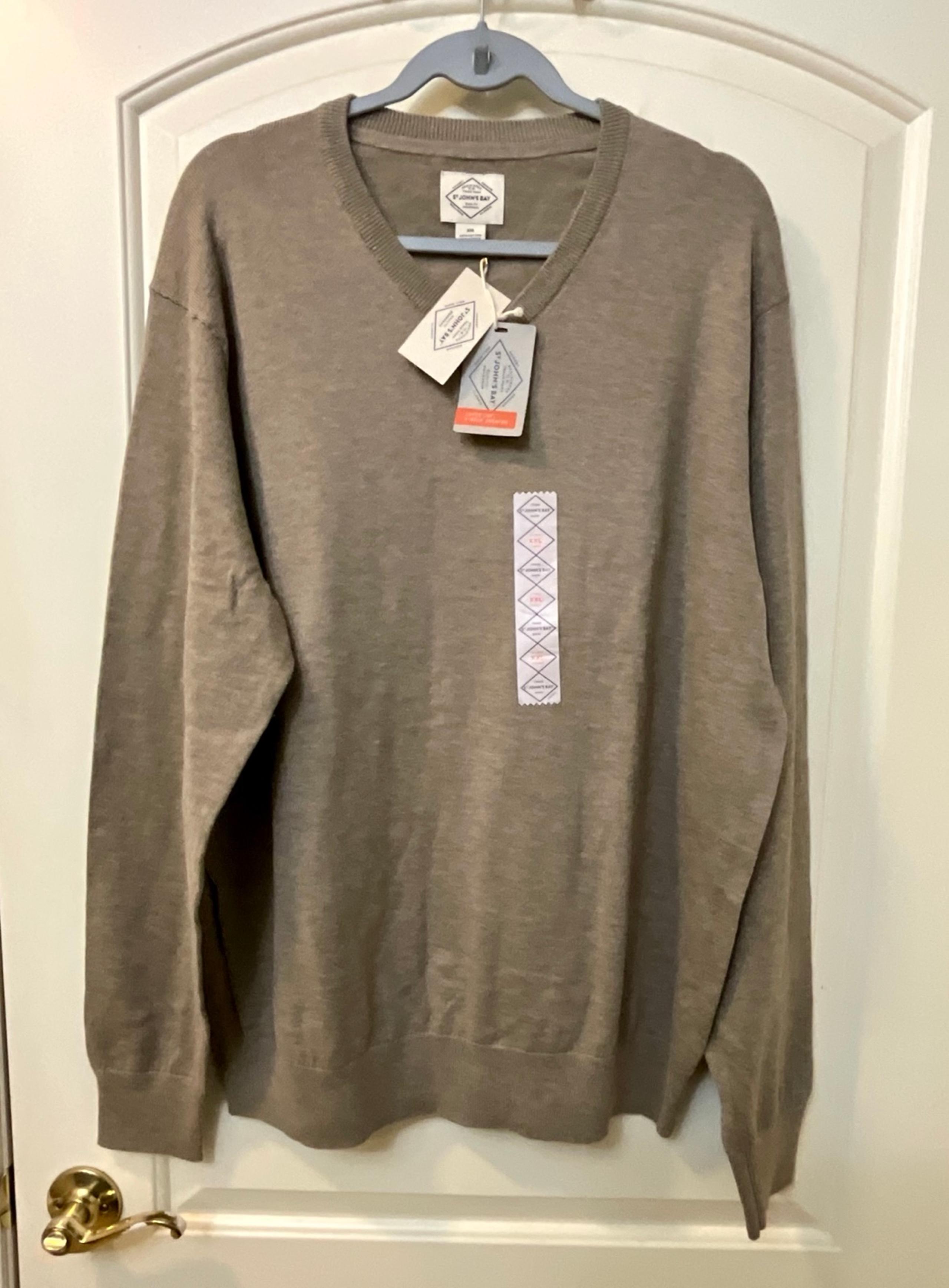 NWT ST. JOHN BAY V-neck sweater XXL