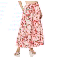 NWT Carmen Marc Valvo Womens Cover Up Cropped Wide Leg Pants Size XL 130 8B579