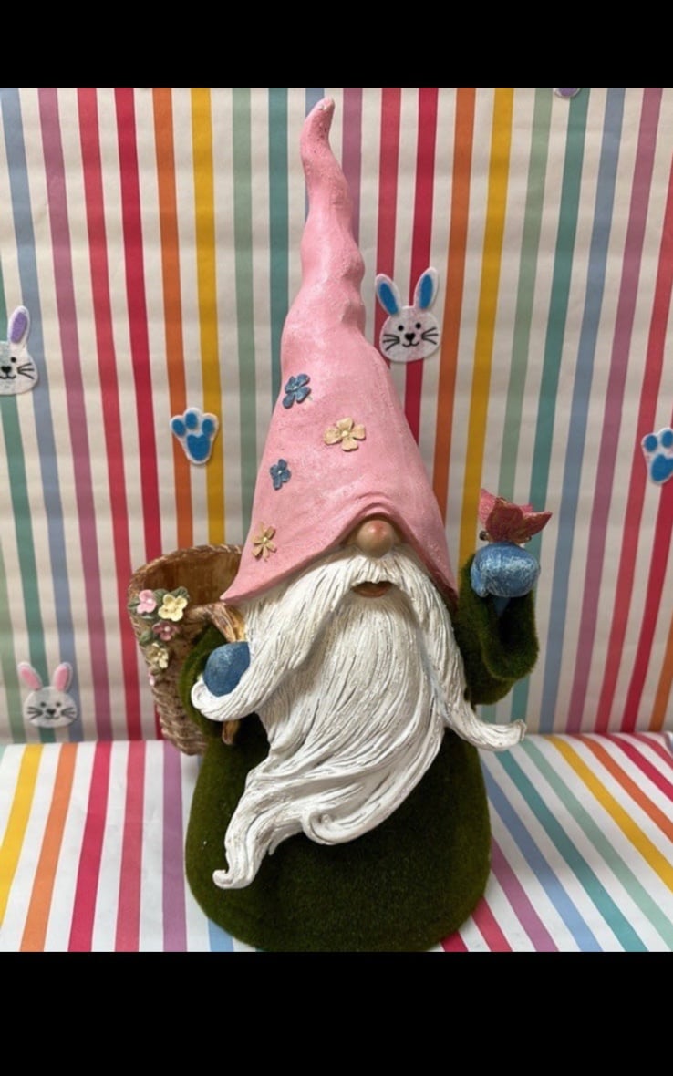 19” Gnome moss garden gnome