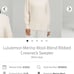 Lululemon Merino Wool-Blend Ribbed Crewneck Sweater White Opal 2