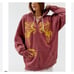 NWOT88 Project Social T X Urban Outfitters Women's Western Rodeo Hoodie Maroon
