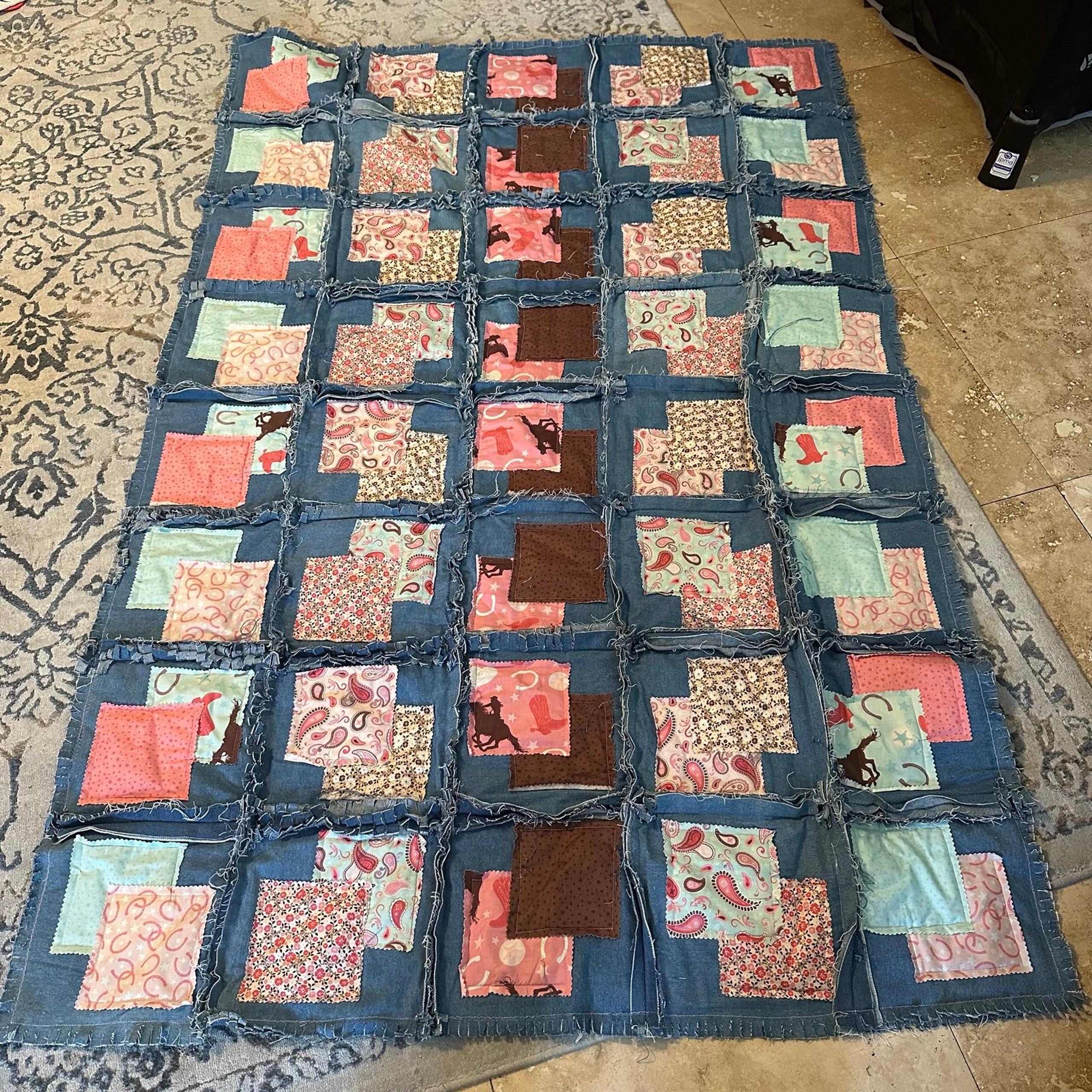 Denim Pink Country Quilt