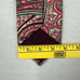 Polo Ralph Lauren Vintage Handmade Red White Paisley Silk Necktie Tie 3.5 x55