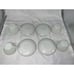 Anchor Hocking White Suburbia Scallop 22k Gold Trim 4 Place Settings 20 Pieces