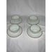 Anchor Hocking White Suburbia Scallop 22k Gold Trim 4 Place Settings 20 Pieces