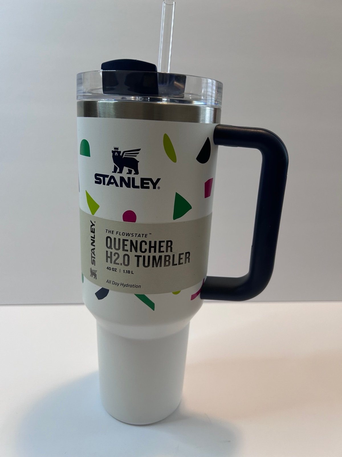 Stanley 40oz Stainless Steel H2.0 Tumbler Geo shapes New