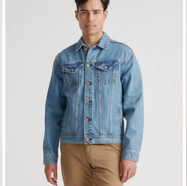 Quince 100% Organic Cotton Denim Jacket M