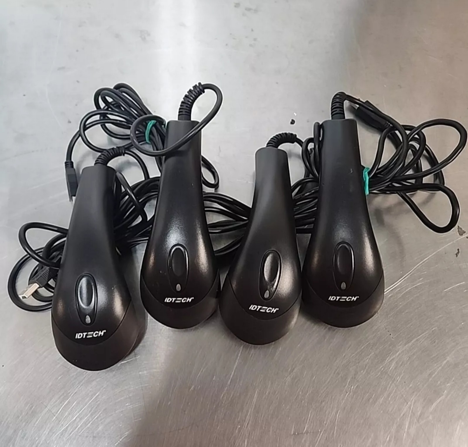 (4x) IDBA-4244MRB ID Tech ValueScan (Barcode Scanner Mid Range CCD Scanner) USB