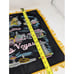 Vintage Las Vegas Black Velvet Souvenir Pillowcase Painted Mid Century Casino