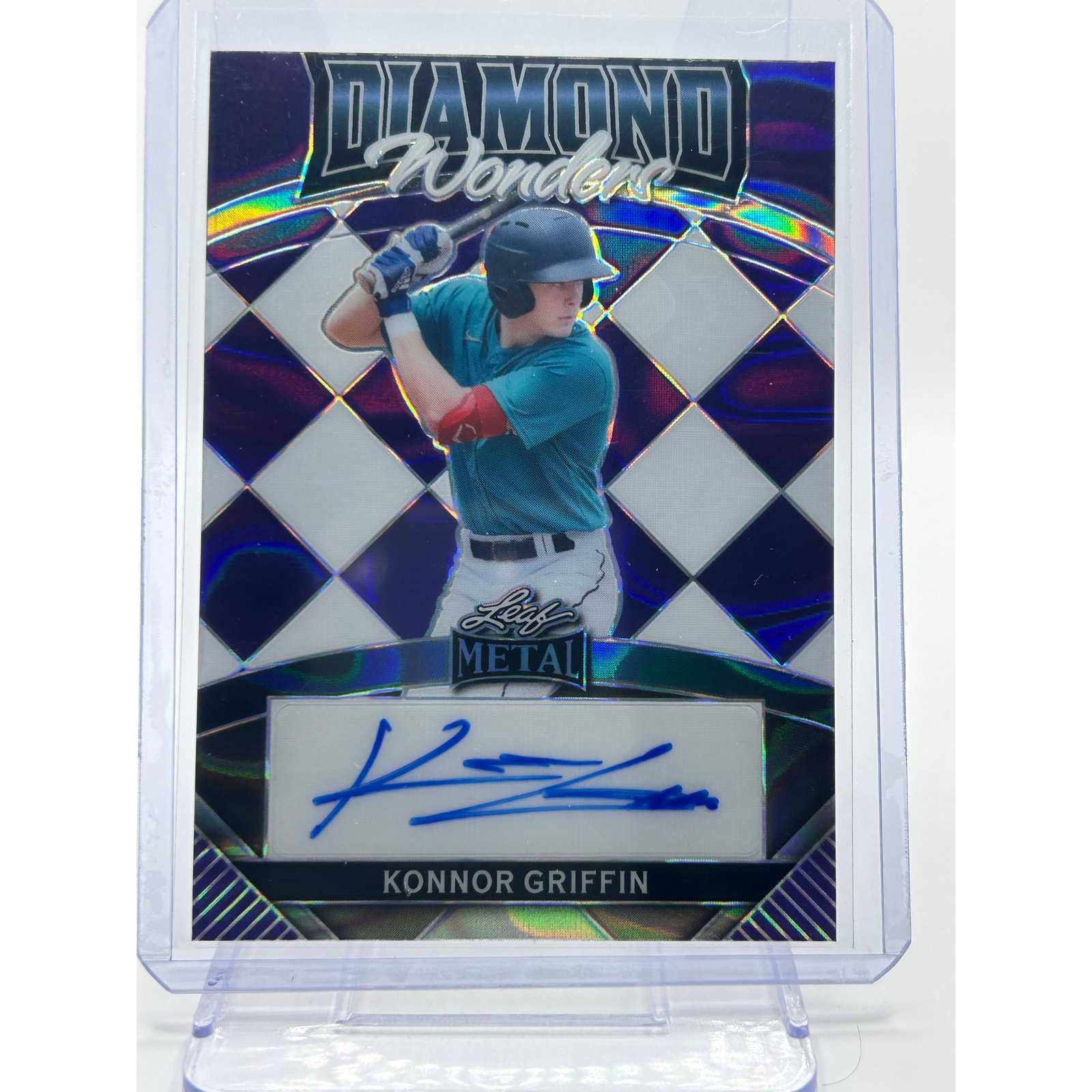 2024 Leaf Metal KONNOR GRIFFIN Diamond Wonders Purple Lava Auto 2/9 SP Pirates