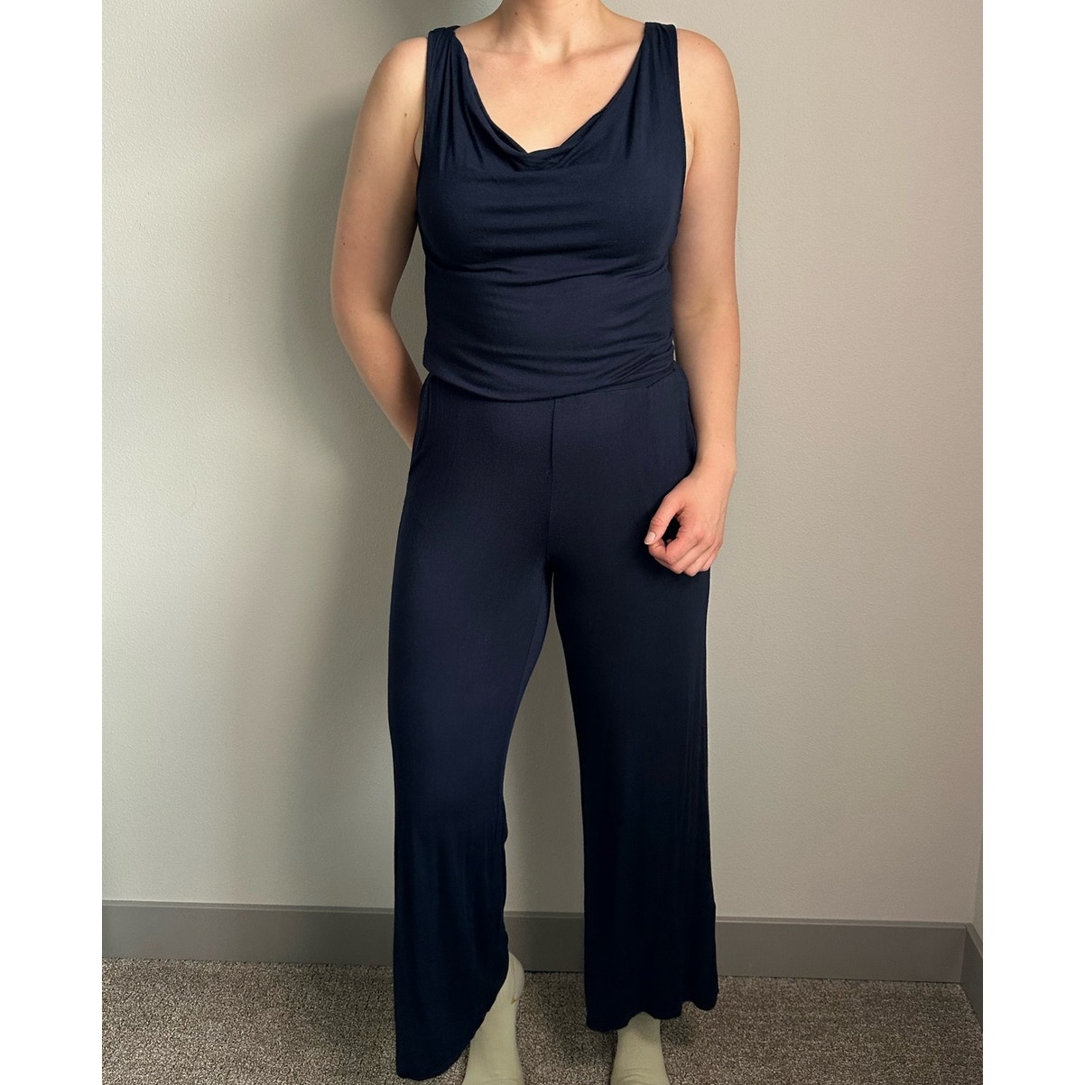 Michael Stars Navy Sleeveless Jumpsuit Size XS
