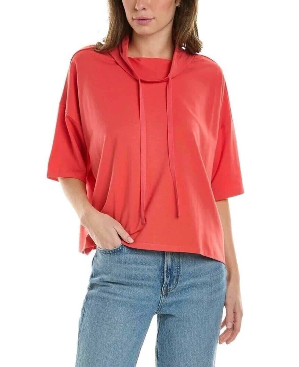 Eileen Fisher Funnel Neck Boxy Top