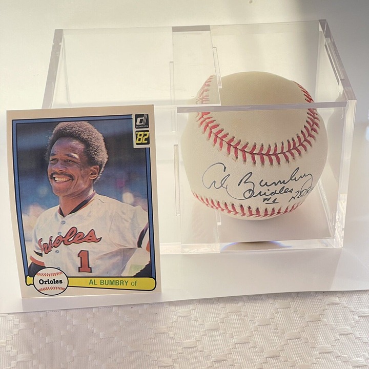 Al Bumbry MLB Signed Autograph Inscription 1973 ALROY Baseball Orioles #1