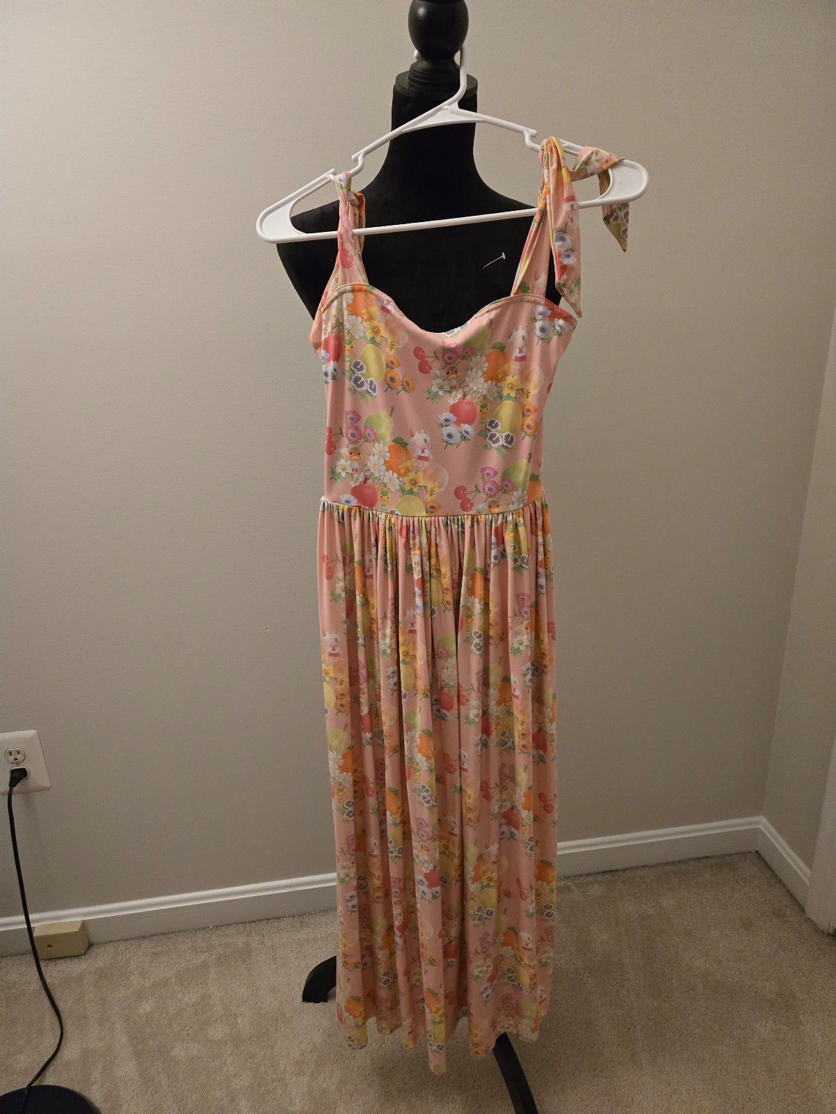 Blackmilk clothing maxi dress animal crossing print
