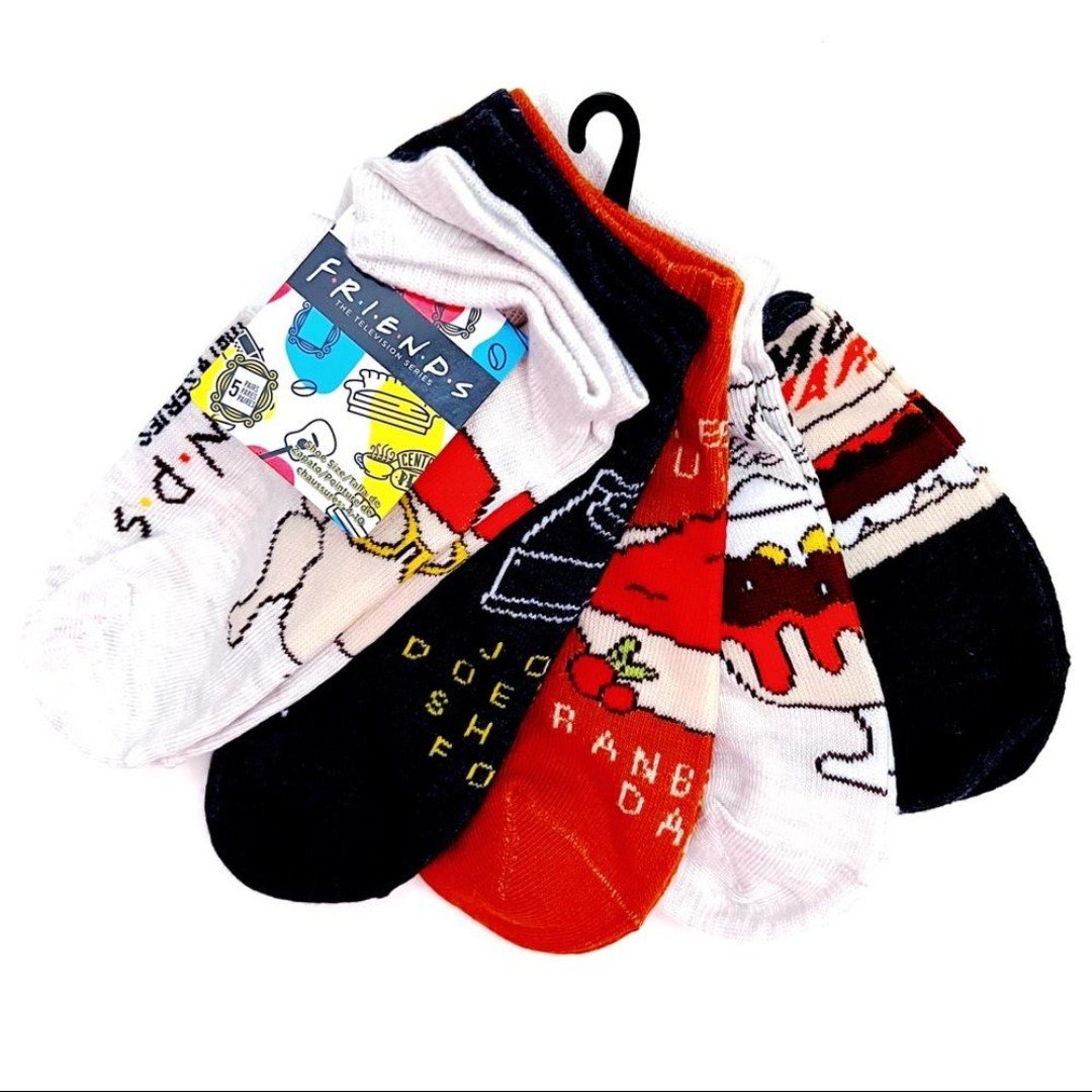 Friends TV Show Womens No Show Socks NBC 90s Thanksgiving Fun Gift Warner Bros