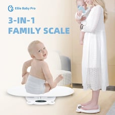 Ellie Baby Pro Digital Baby Scale, Infant, Toddler, Pet & Adult Scale 265lb LED