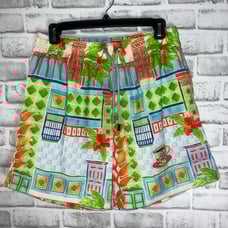 Kenny Flowers Mens Multicolor Drawstring The Guatape Swim Trunk Shorts Size L