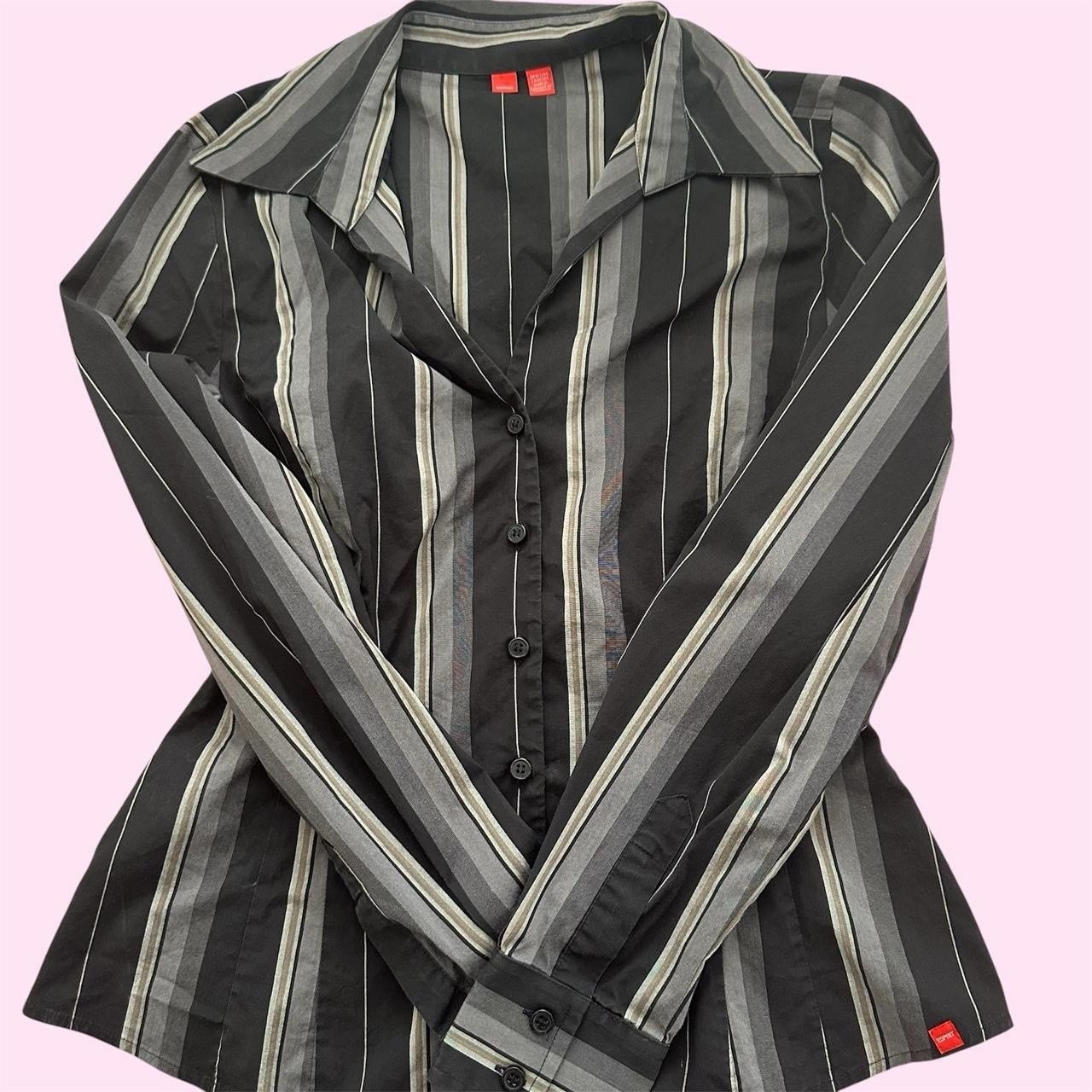 Pinstripe Blouse y2k