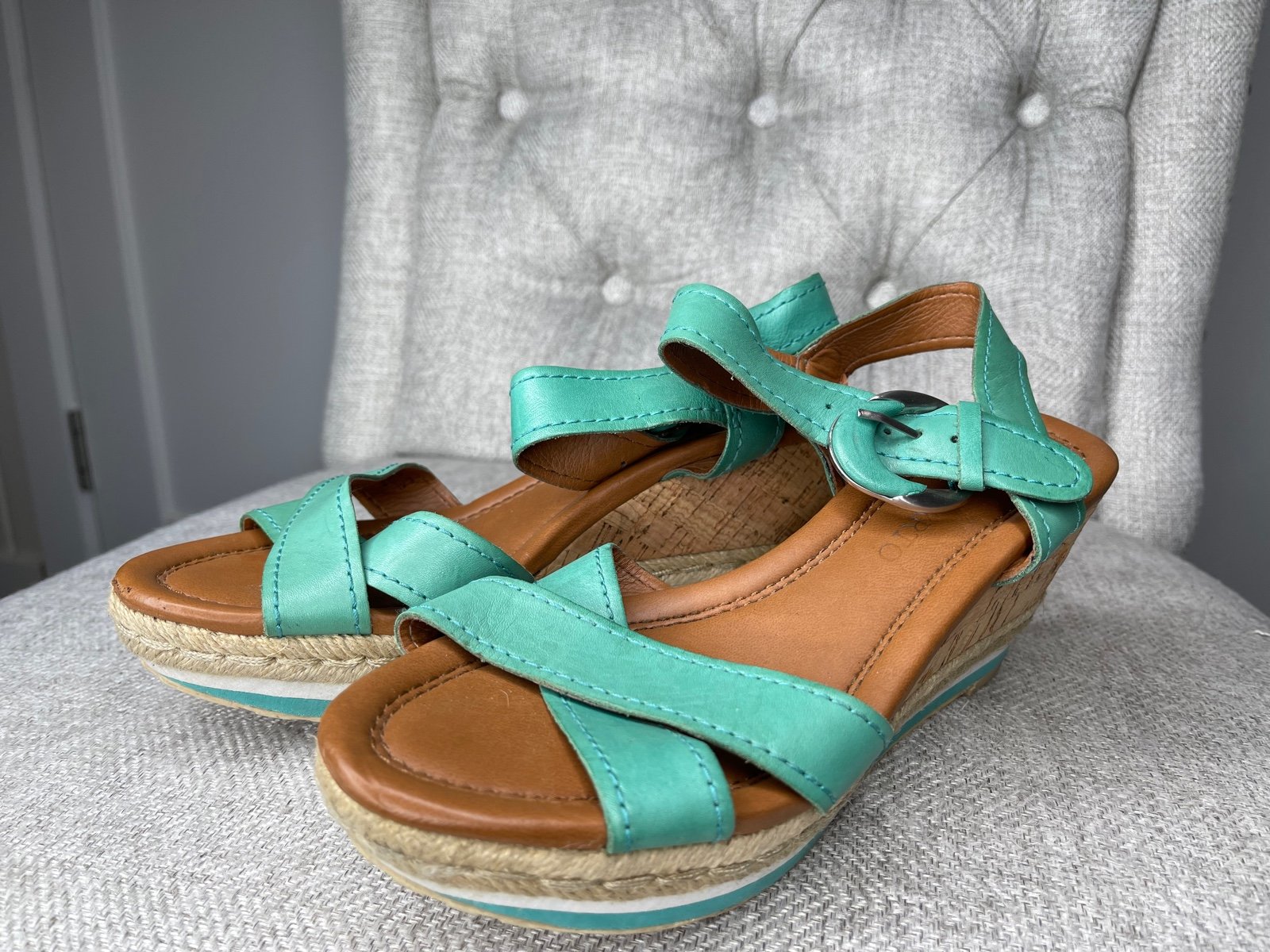 Franco sarto shop green sandals
