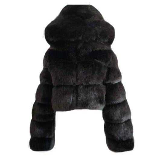 Faux fur coat