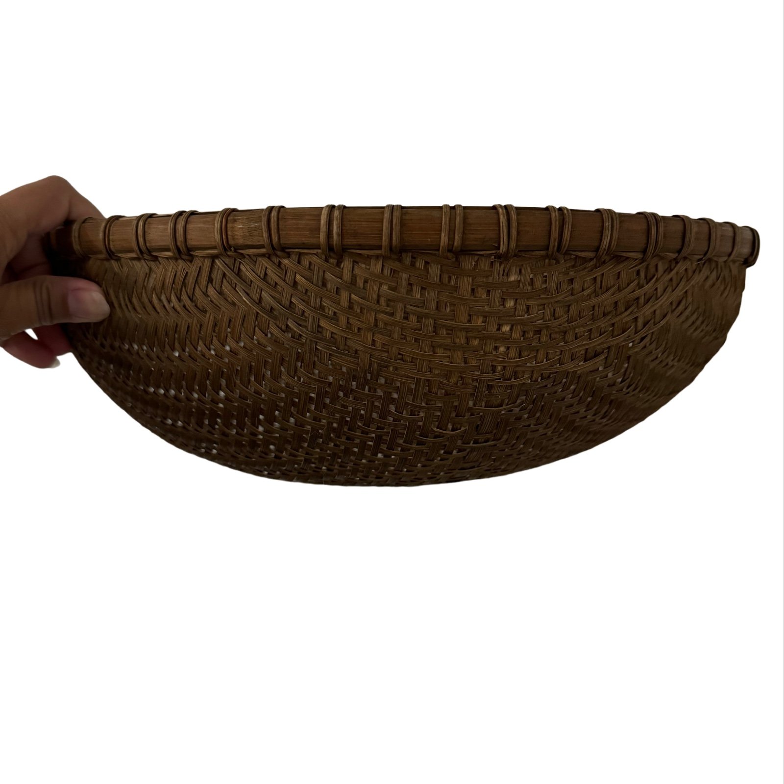 XL Vintage Winnowing Basket 15”