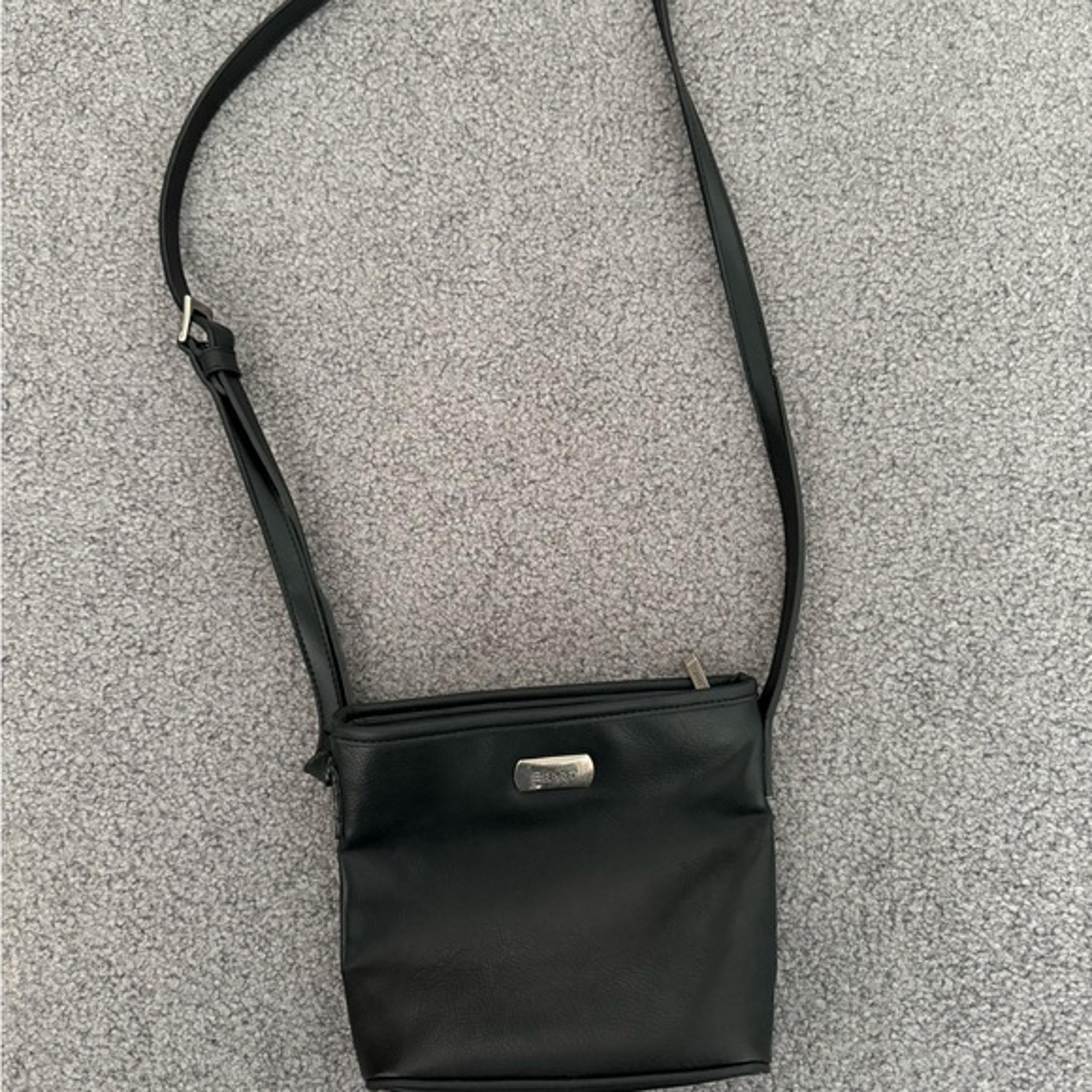 Vintage Espirit| Black Leather Crossbody Bag