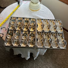 Vintage chocolate, candy, bunnies, mold