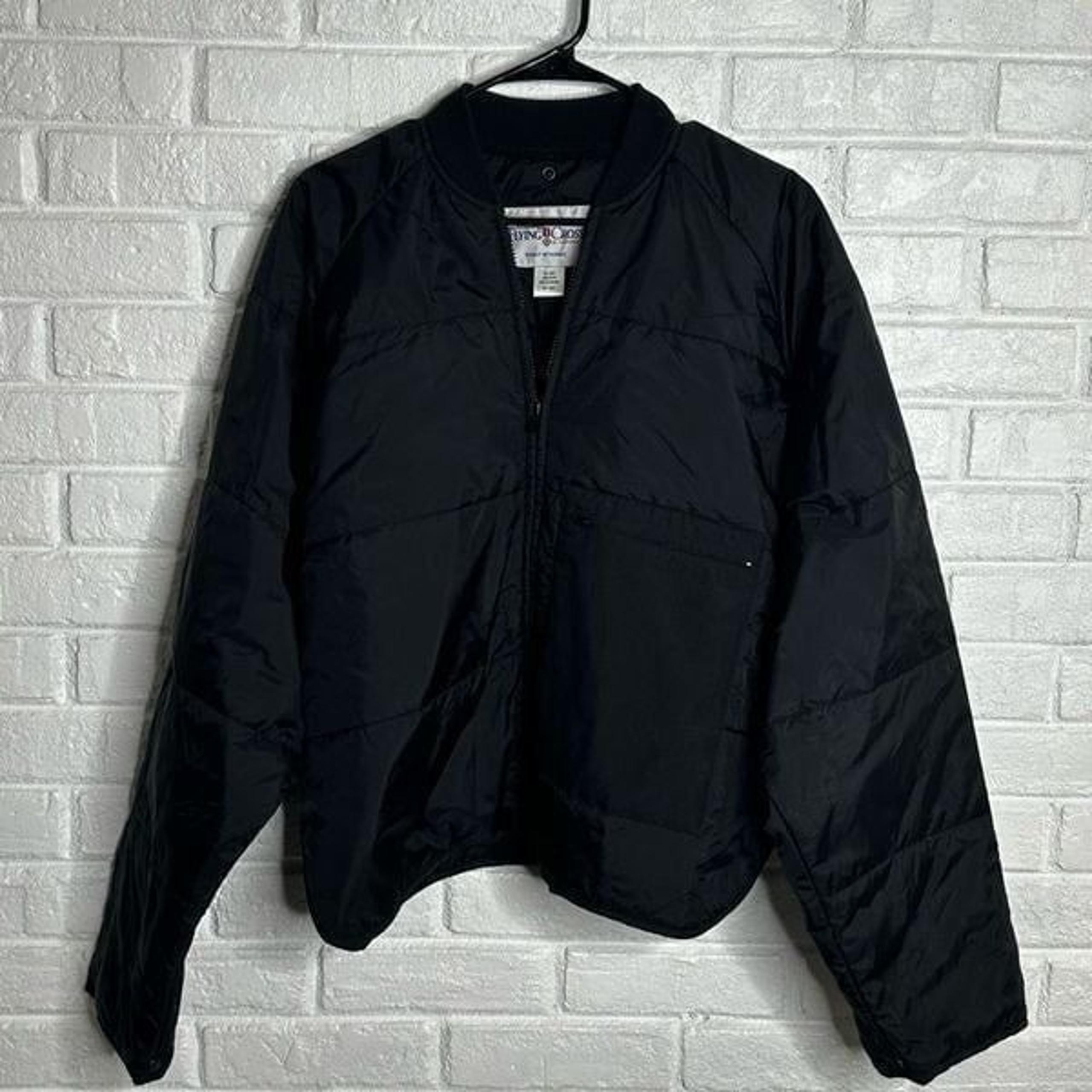 Flying Cross By Fechheimer Black Nylon Thinsulate Zip Front Jacket size 2XL Long