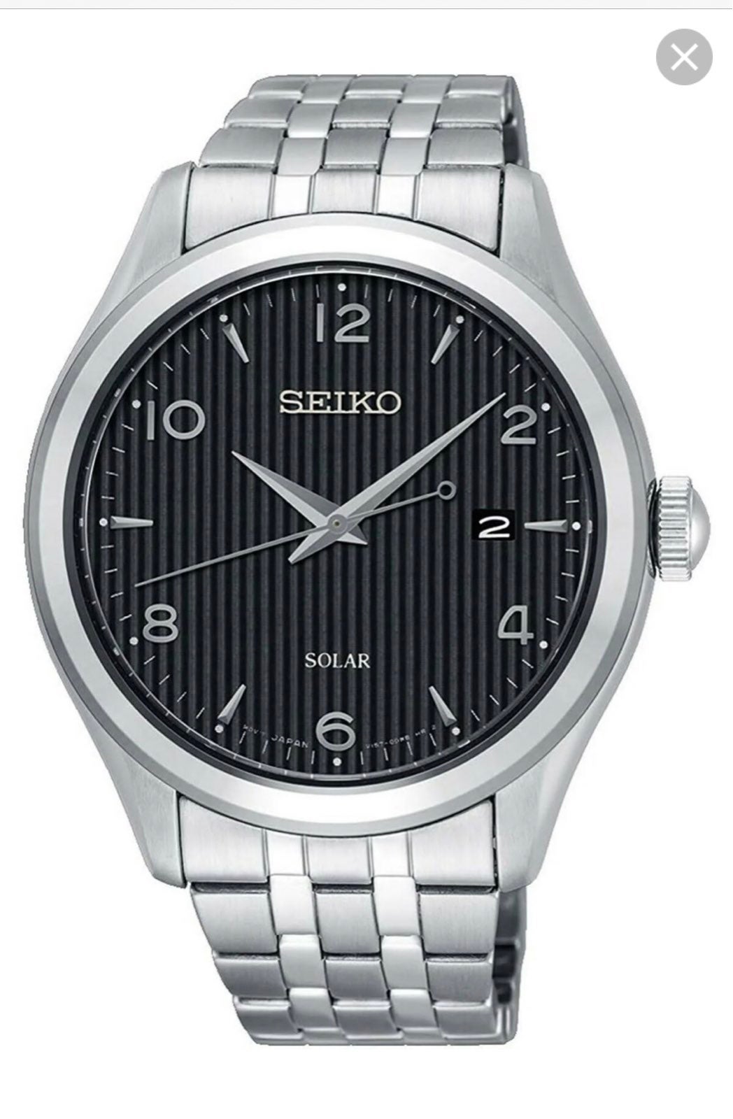 New Seiko Analogue Quartz Solar Watch