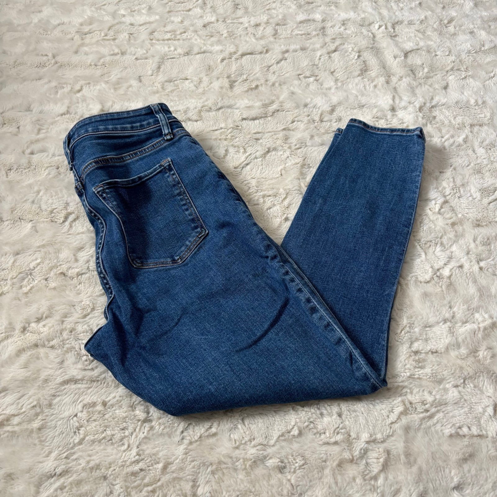 Abercrombie & Fitch Curve Love Sz 29/8 High Rise Super Skinny Ankle Jeans