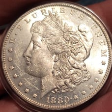 Morgan1880o ,UNC,GEM,PL,CAMEO, HIGH VALUE KEY DATE