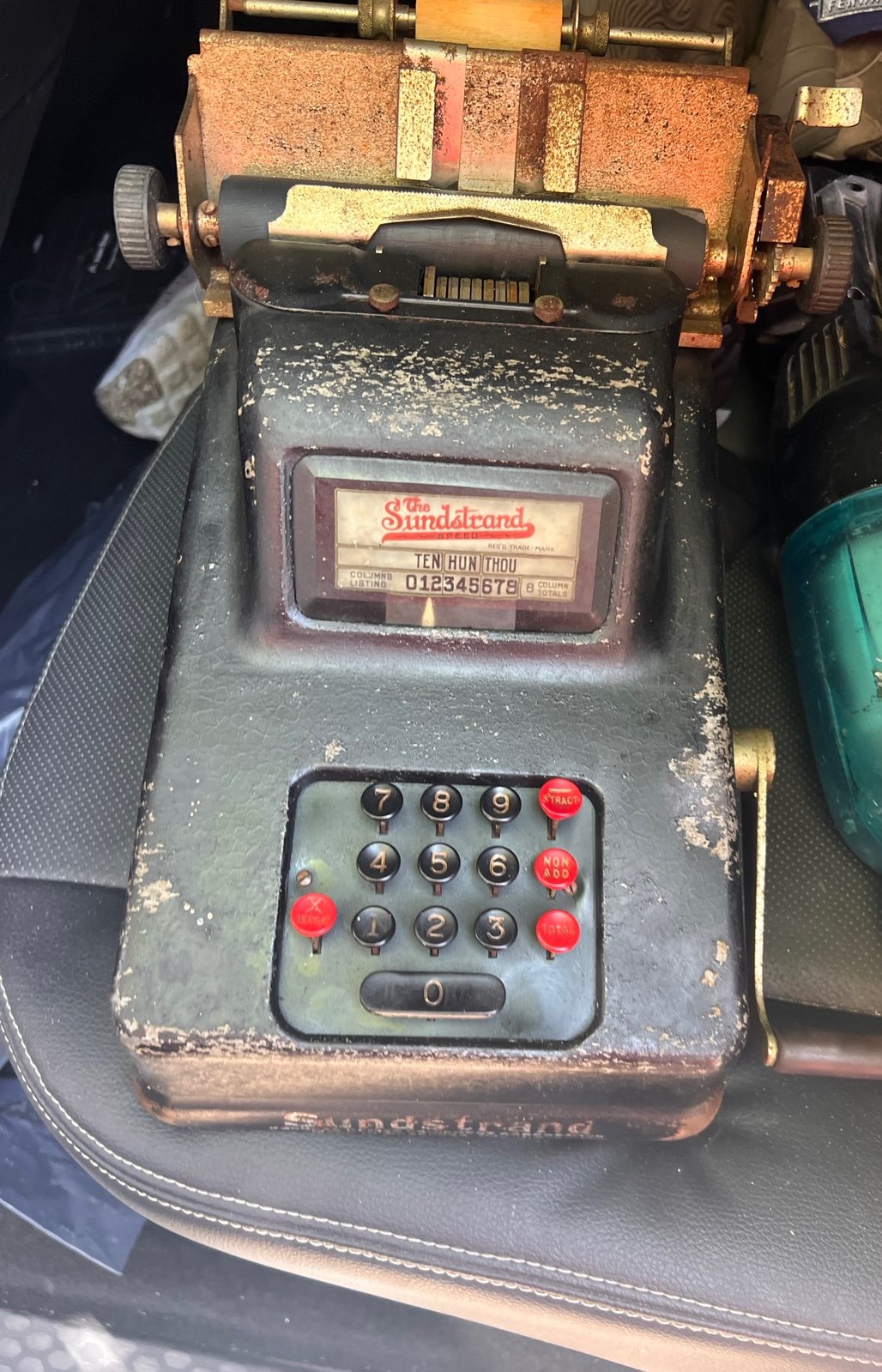 Vintage adding machine